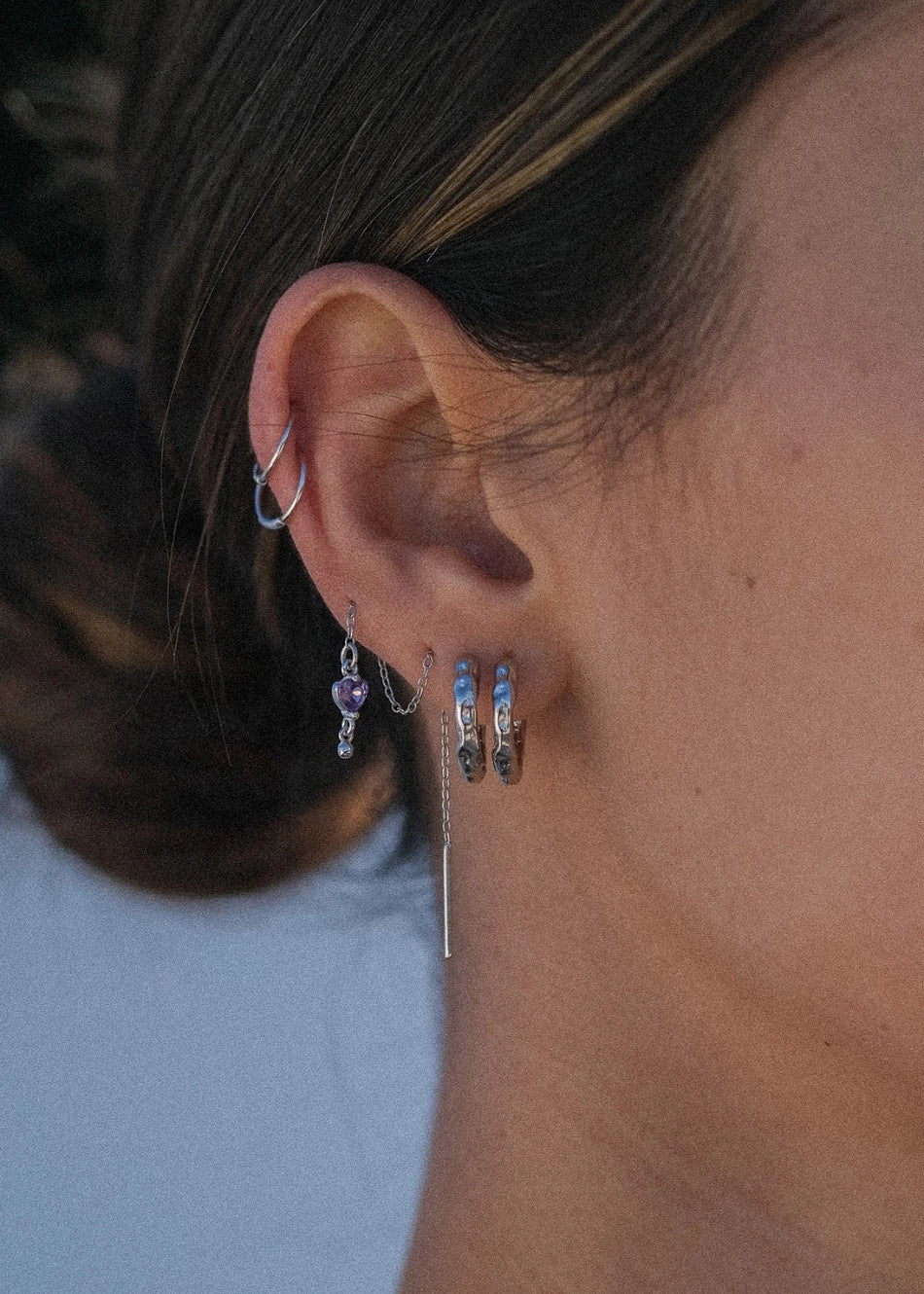 Pendientes Ma Cherie Violeta