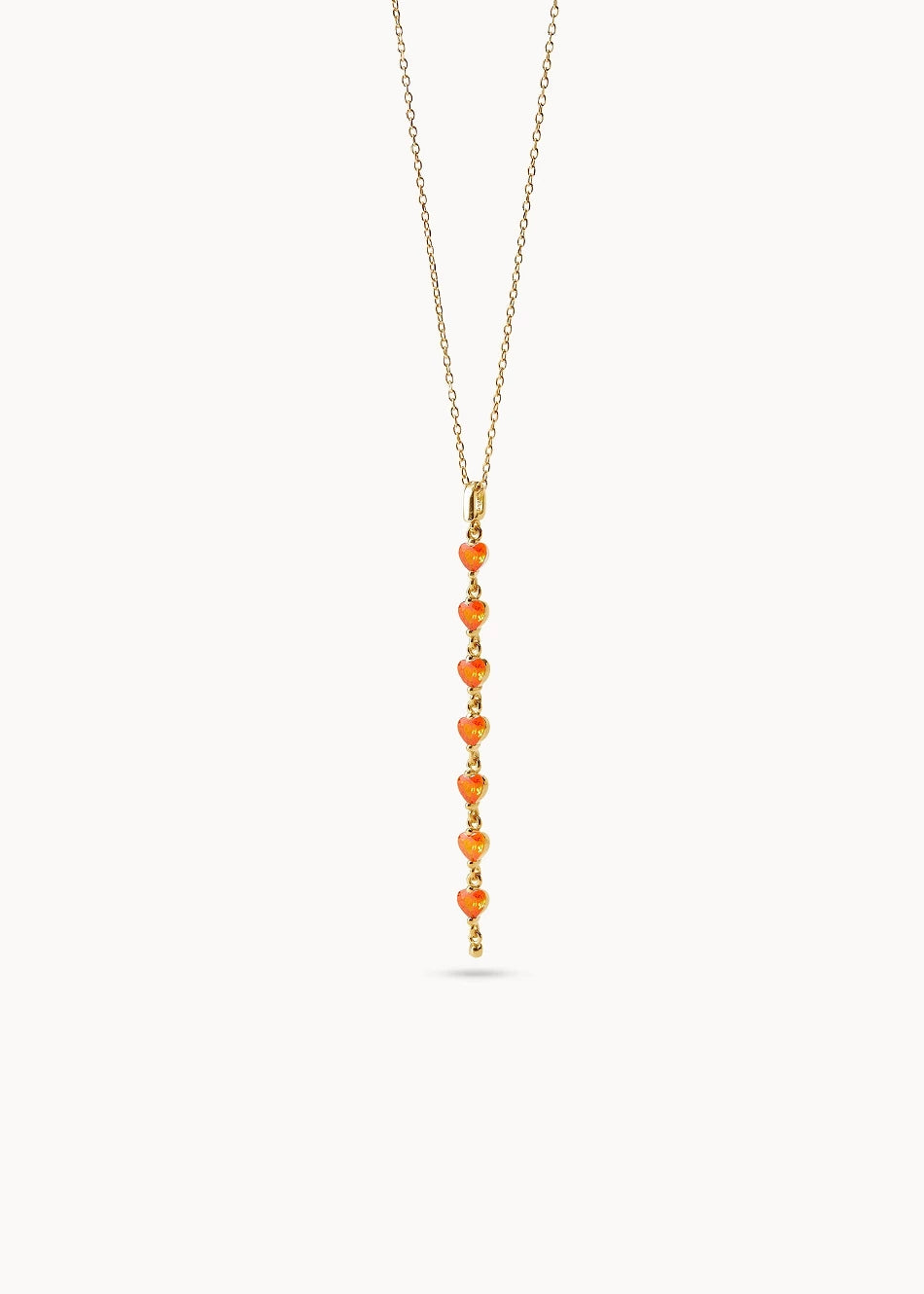 Collar Ma Chérie Drop Naranja en oro