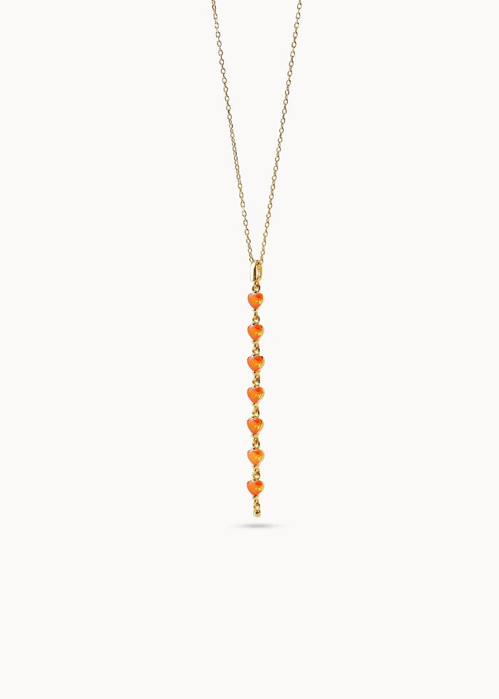 Ma Chérie Drop Orange Necklace