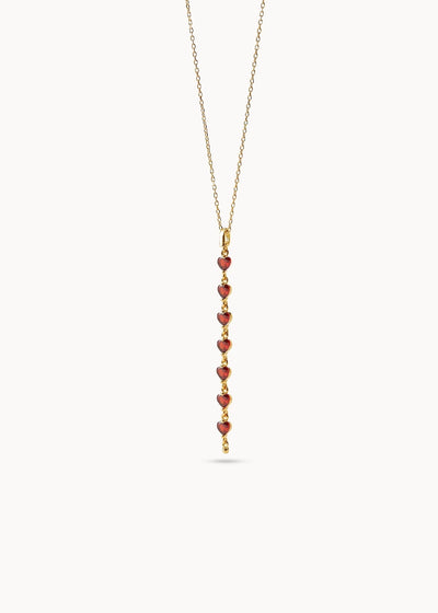 Ma Chérie Drop Red Necklace