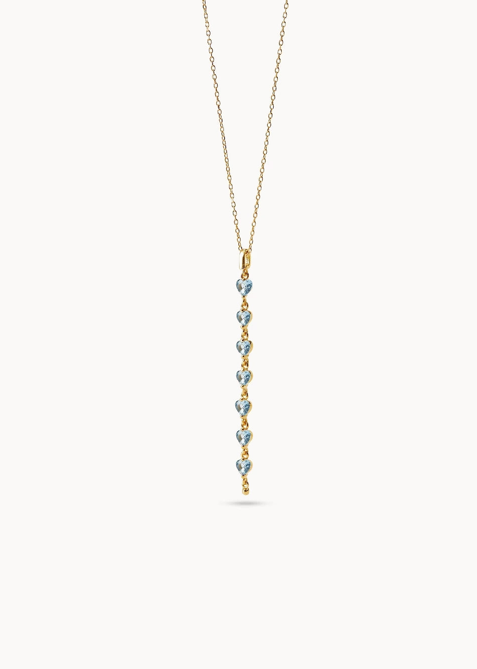 Collar Ma Chérie Drop Azul en oro