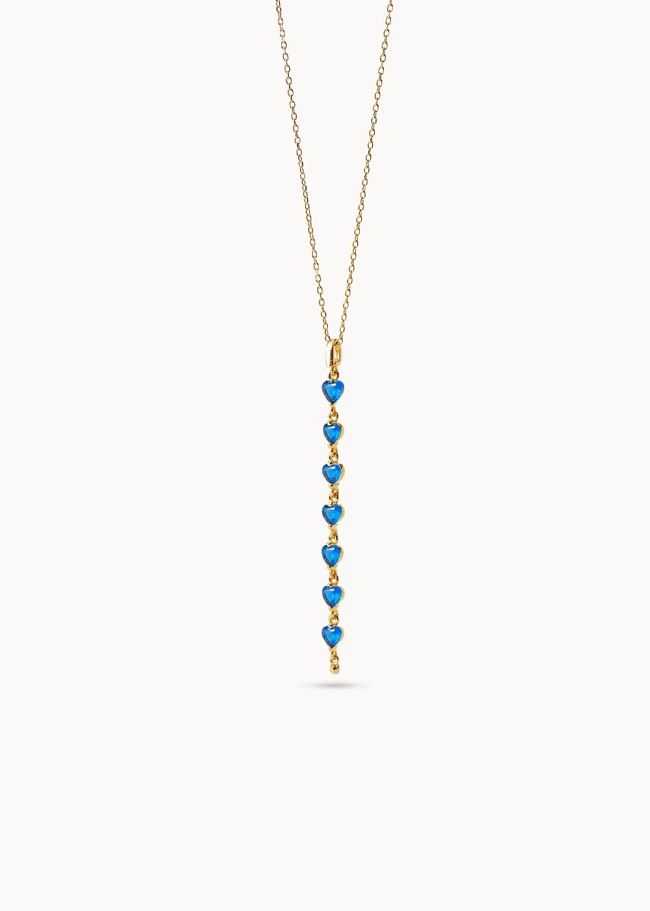 Collar Ma Chérie Drop Azul Profundo en oro