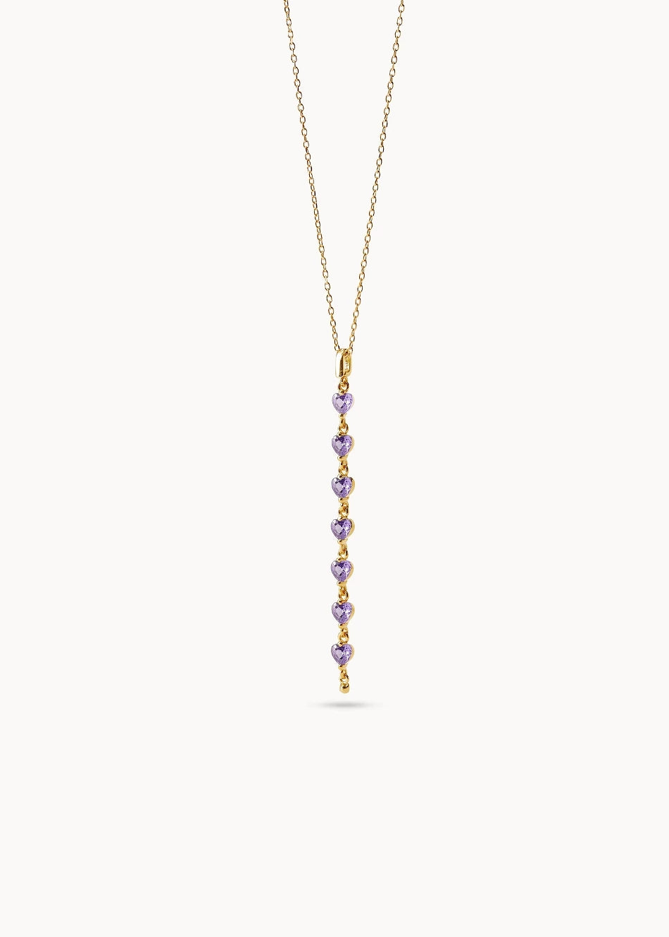 Collar Ma Chérie Drop Violeta en oro
