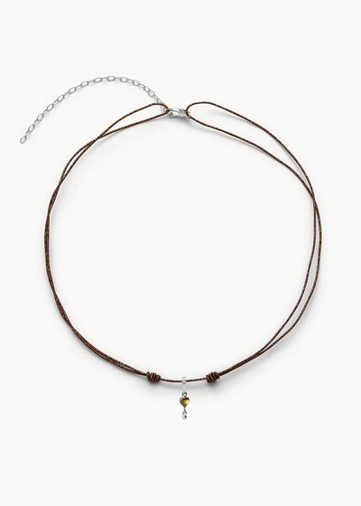 Brun Ma Cherie Olive Green Necklace