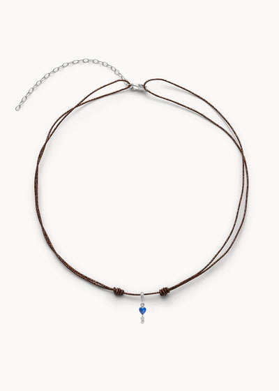 Collar Brun Ma Cherie Azul Profundo