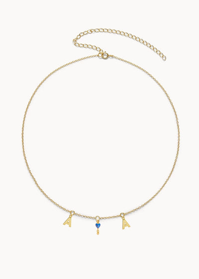 Collar Dans le Coeur Azul Profundo