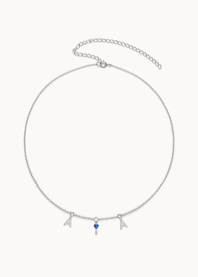 Dans le Coeur Deep Blue Necklace
