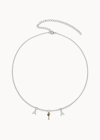 Dans le Coeur Olive Green Necklace