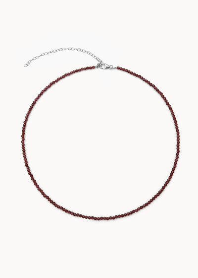 Full Stone Mozambique Garnet Necklace