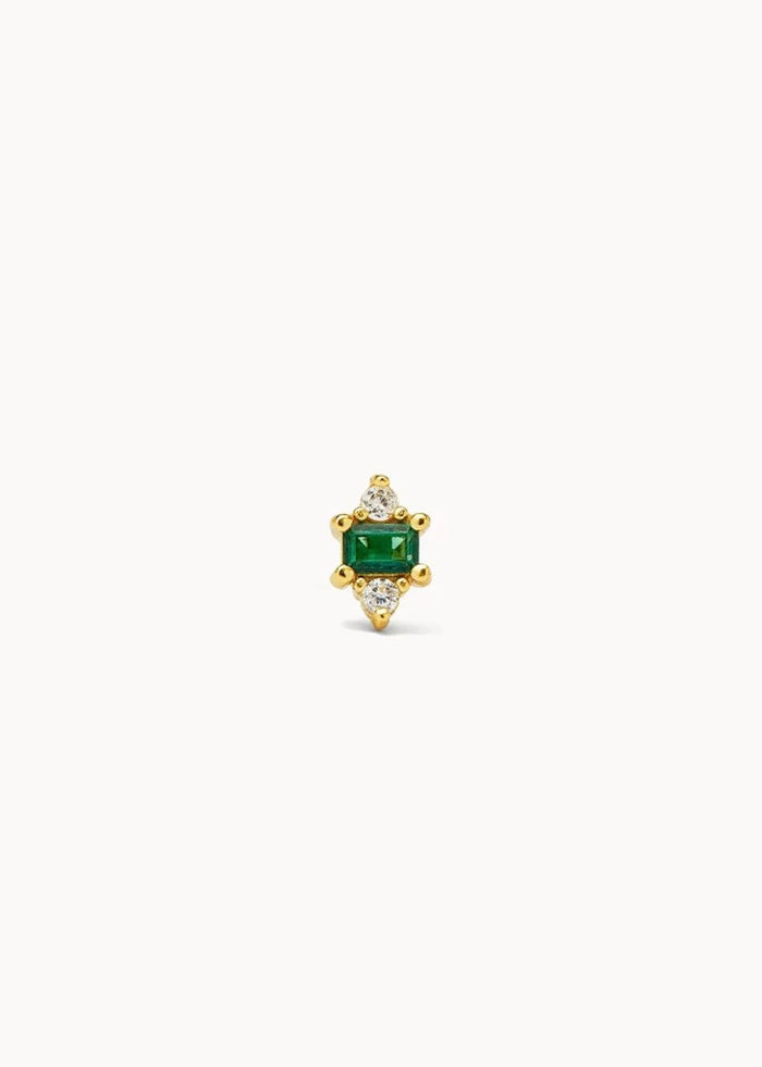 Piercing Verde Doble