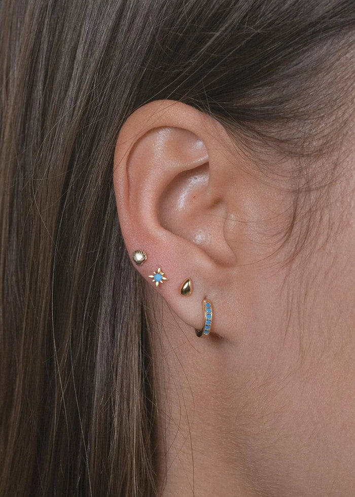 Piercing White Mini-Hoop
