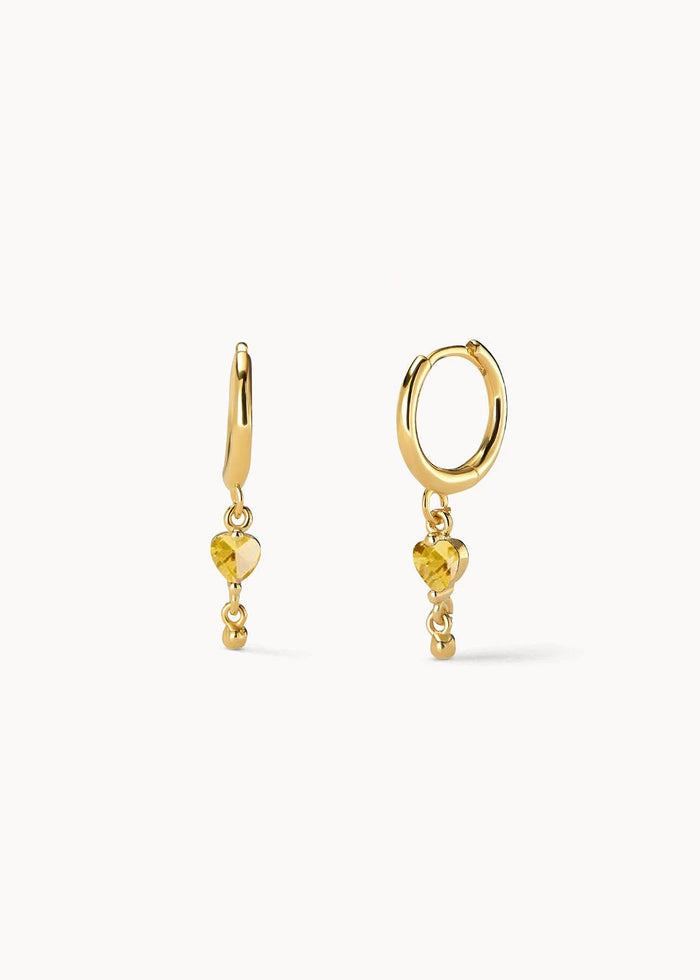 Pendientes Aro Ma Cherie Amarilla