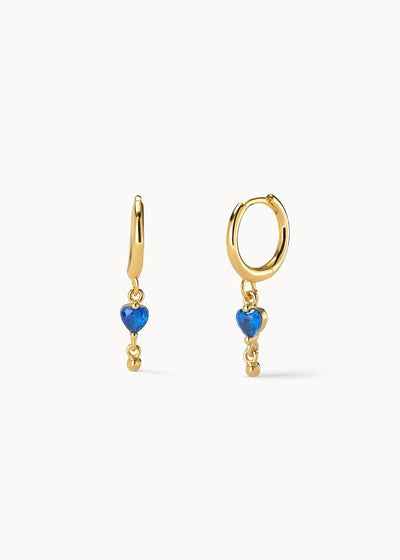 Pendientes Aro Ma Cherie Azul Profundo