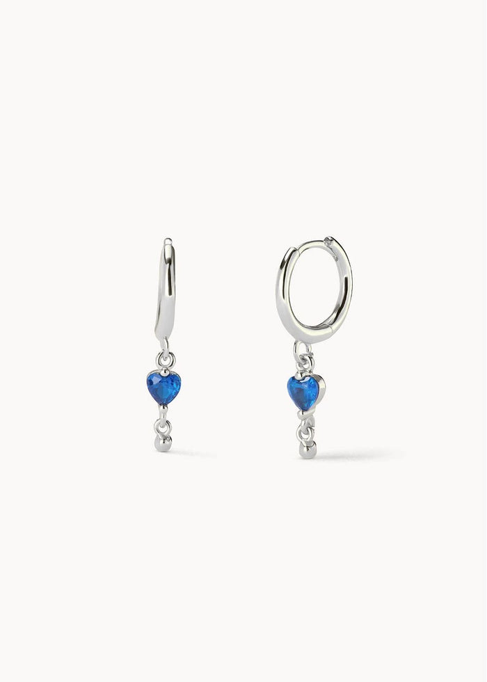 Pendientes Aro Ma Cherie Azul Profundo