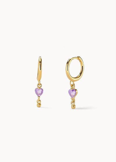 Pendientes Aro Ma Cherie Violeta