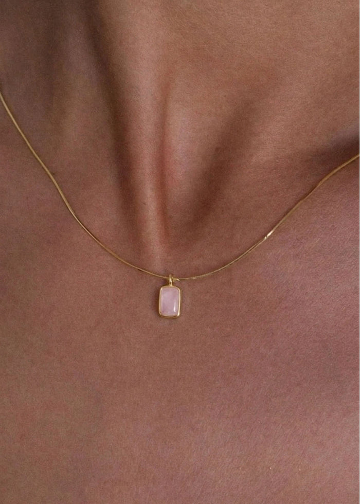 Collar Cuarzo Rosa Flash