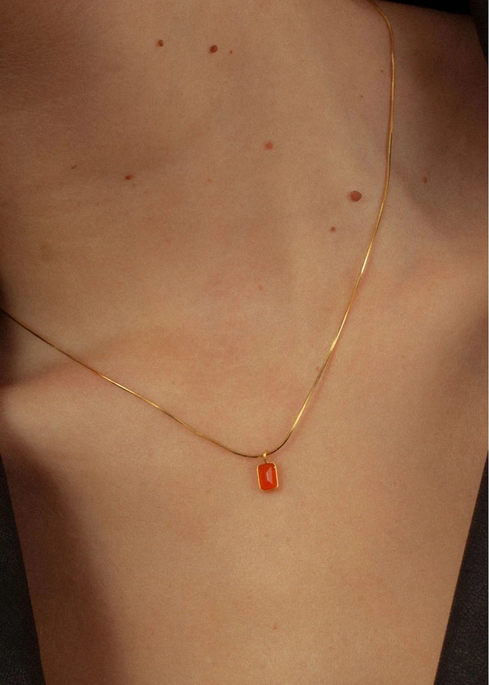 Collar Cornalina Flash
