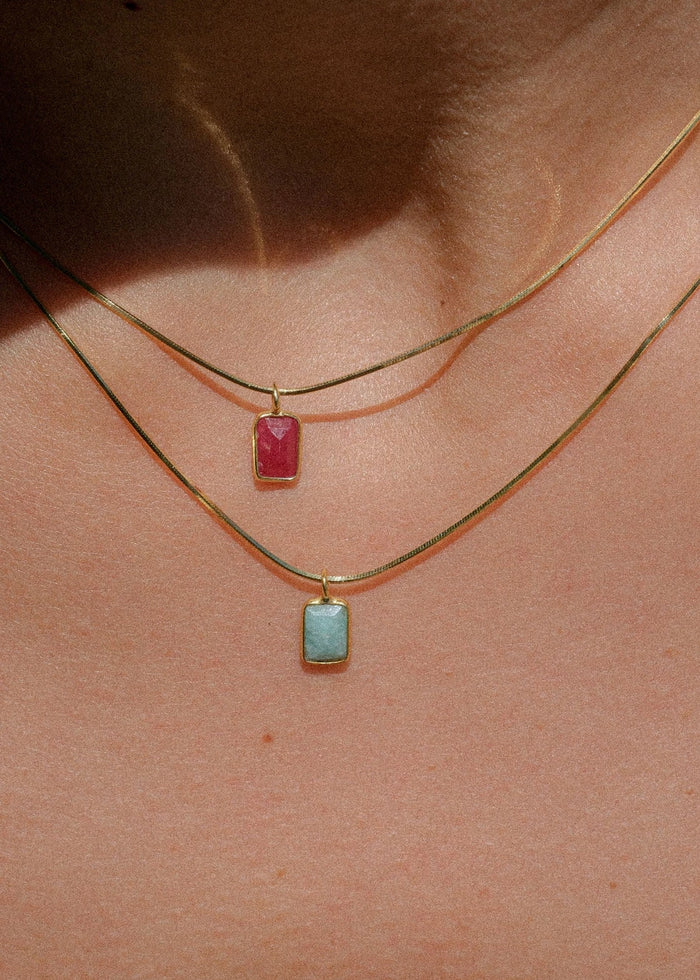 Collar Amazonita Flash