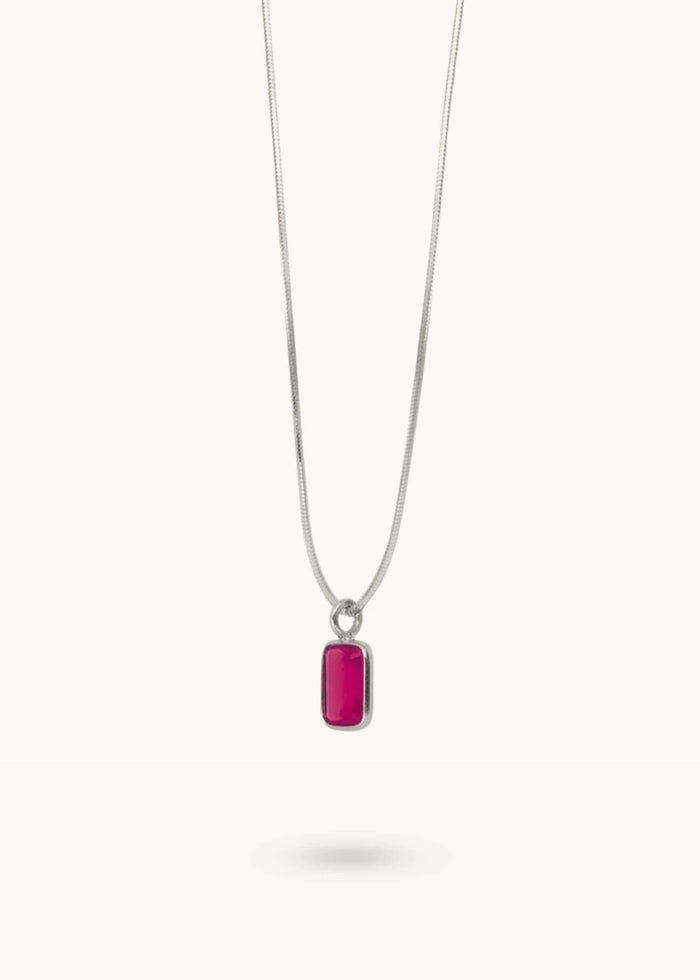 Fuchsia Jade Flash Necklace