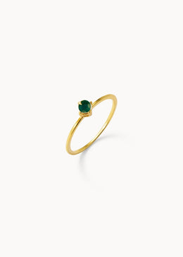 Anillo Calcedonia Verde Stone