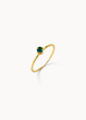 Anillo Calcedonia Verde Stone