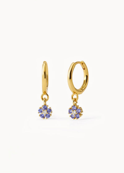 Daisy Blue Sky Hoop Earrings