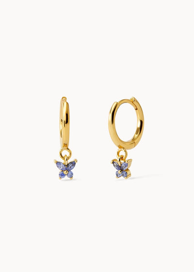 Pendientes Aro Mariposa Blue Sky