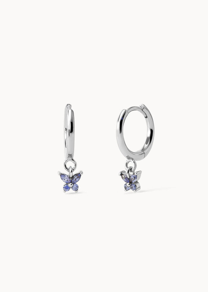 Pendientes Aro Mariposa Blue Sky