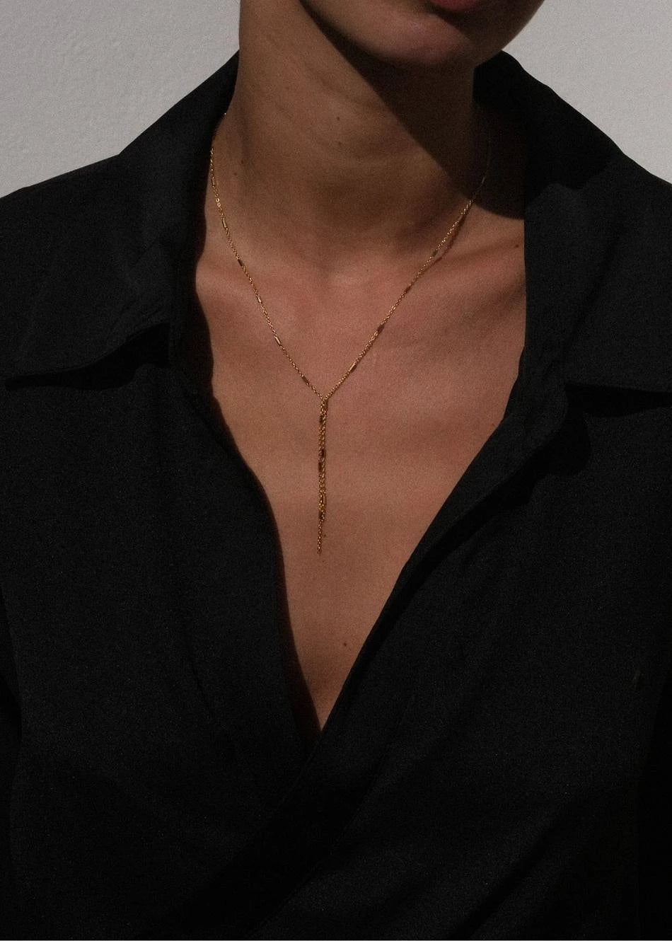 Collar Cascade en oro