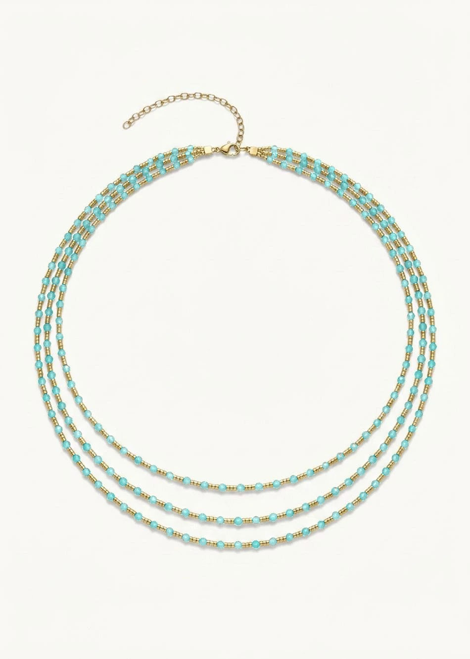 Collar Loto Calcedonia Aqua