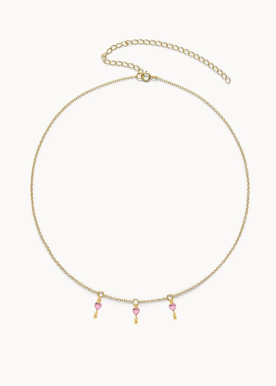 Collar Mon Amour Rosa en oro