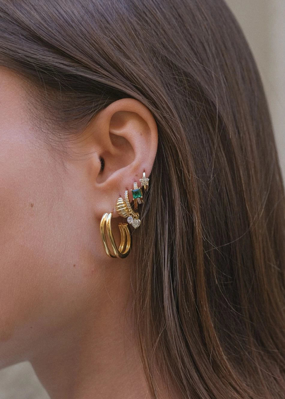 Double Hoop Earparty
