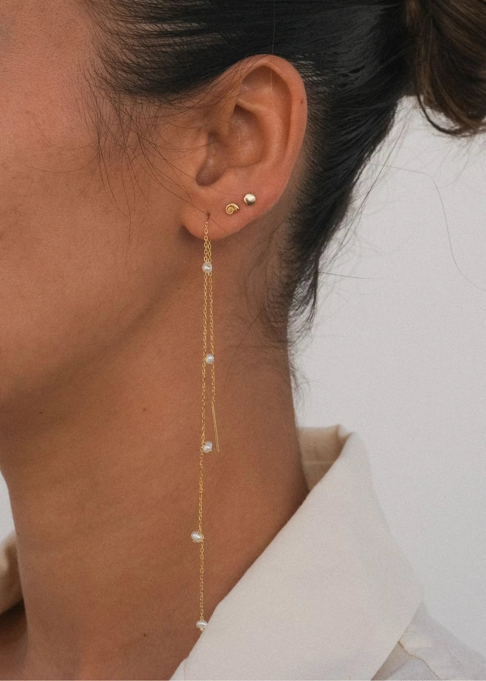 Long Pearl Drop Earparty