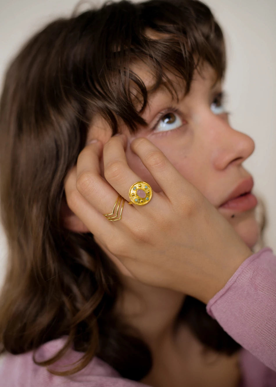 Fly & Caeli Pink Ring Stack