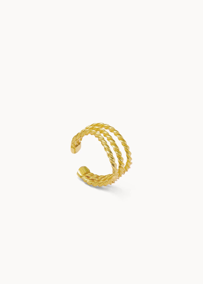 Pendiente Triple Tressé Ear Cuff