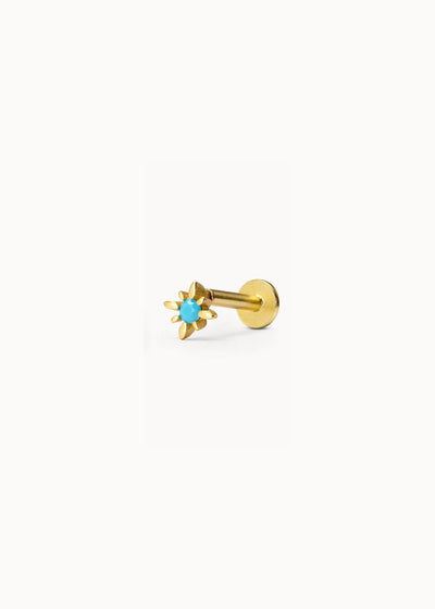 Piercing Mini Windrose Turquesa