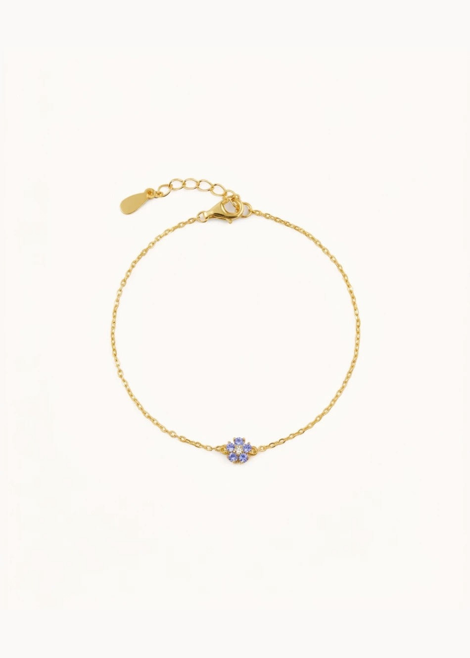 Pulsera Daisy Blue Sky en oro