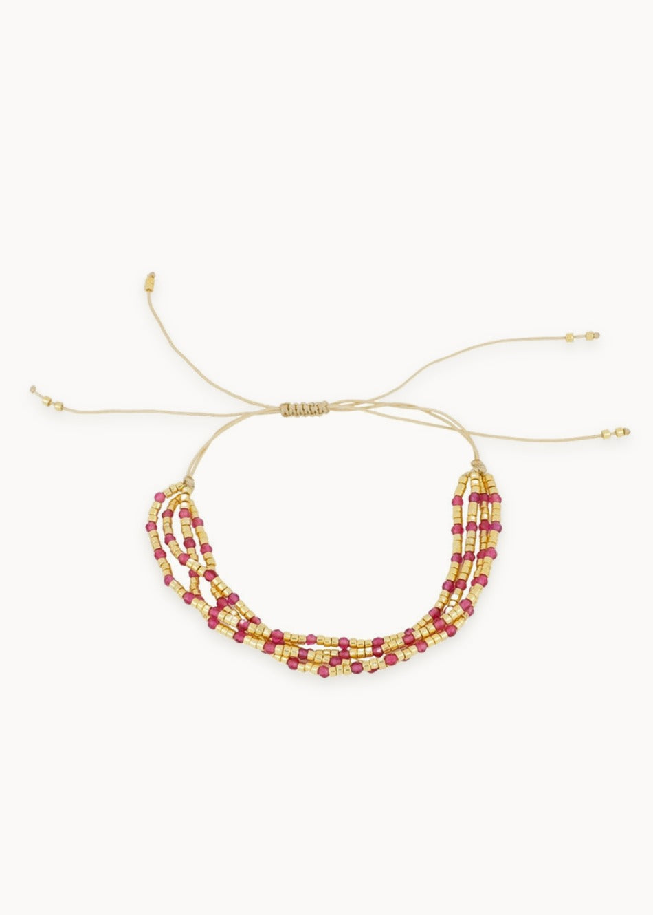 Loto Fuchsia Chalcedony Bracelet